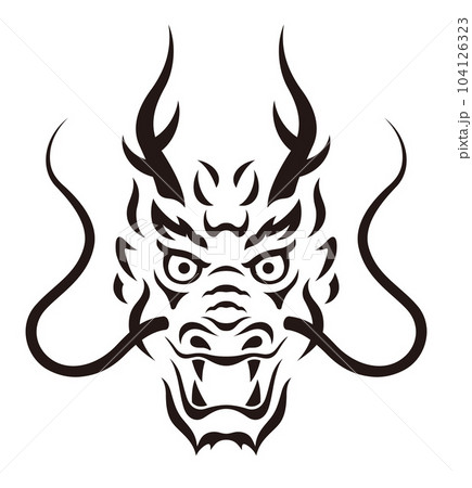 年賀状素材　辰年のシンボルイラスト 104126323