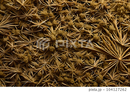 Texture background of dried cannabis marijuana seed and flower. 104127262