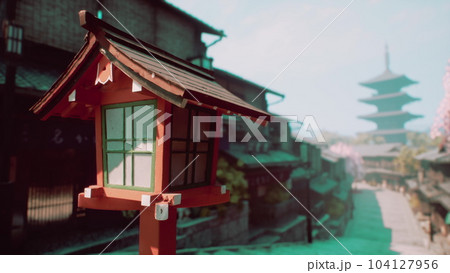 the empty japan tample buildings 104127956