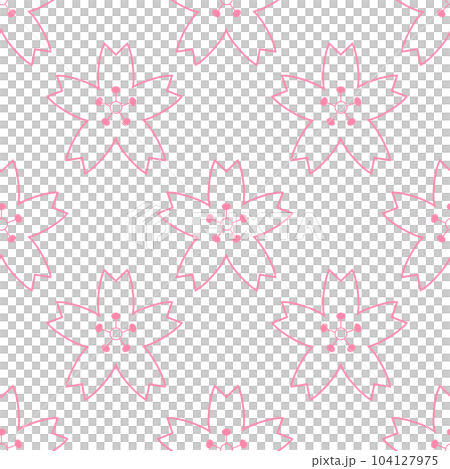 Cherry blossom seamless pattern background for wrapping, card and more. Vector illustration Cherry blossom seamless pattern background for wrapping, card and more. Vector illustration 104127975