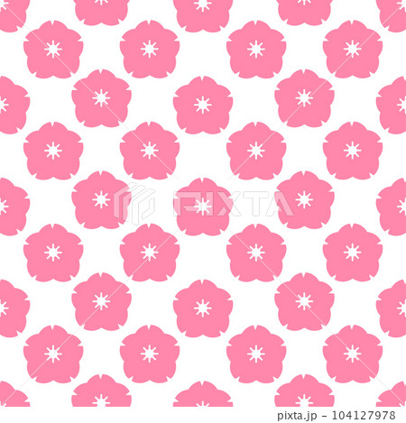 Cherry blossom seamless pattern background for wrapping, card and more. Vector illustration Cherry blossom seamless pattern background for wrapping, card and more. Vector illustration 104127978