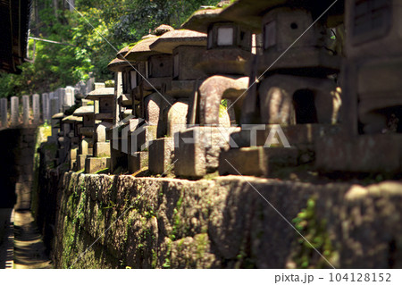 東大寺 二月堂裏にある石燈籠たち 東大寺 二月堂裏にある石燈籠たち 104128152