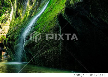 春の由布川峡谷 大分県由布市 春の由布川峡谷 大分県由布市 104129442