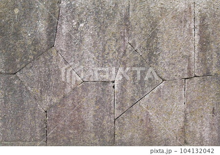石材背景素材幾何学的石垣テクスチャ―2 104132042
