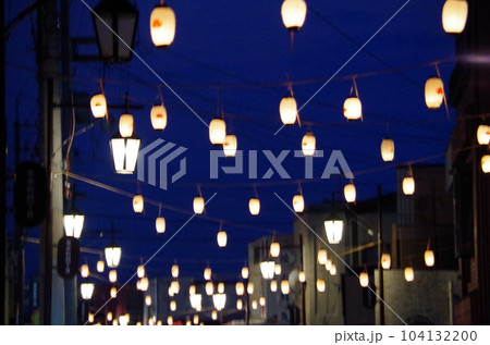 夏祭りの提灯 夏祭りの提灯 104132200