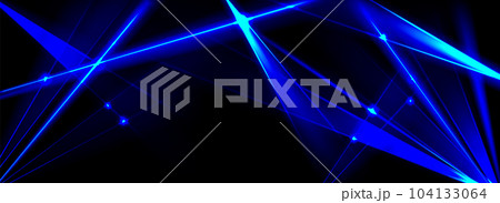 Blue laser show light beam effect for disco party Blue laser show light beam effect for disco party 104133064