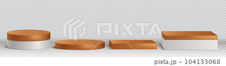 3d wooden podiums, platforms for display product 3d wooden podiums, platforms for display product 104133068