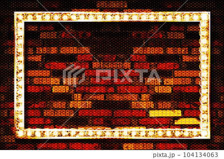 Vector glass banner with shining lights 104134063