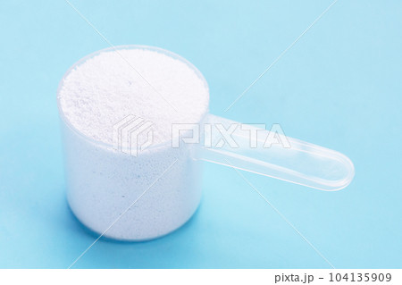 Detergent powder for clothes washing. Laundry concept. 104135909