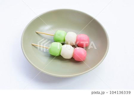Japanese dessert, Dango on stick 104136339
