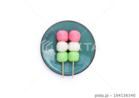 Japanese dessert, Dango on stick 104136340