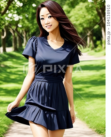 公園の女性 公園の女性 104138910