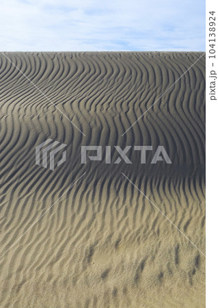 夏の鳥取砂丘とその紋様 鳥取県 鳥取砂丘 104138924