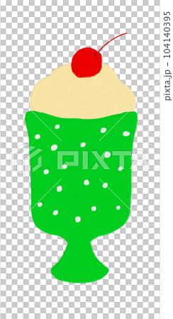 Melon soda float Melon soda float 104140395