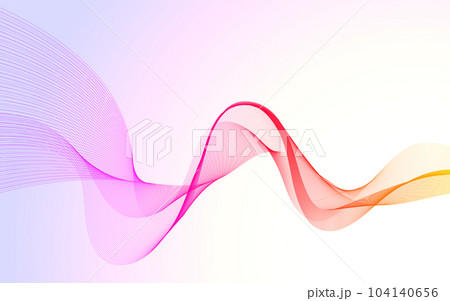 流れるような抽象的な波の背景イメージ素材 104140656