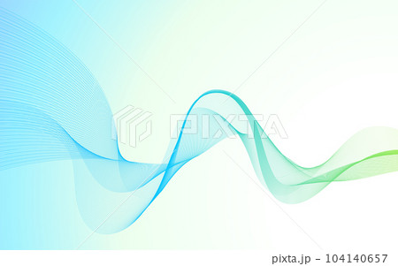 流れるような抽象的な波の背景イメージ素材 104140657