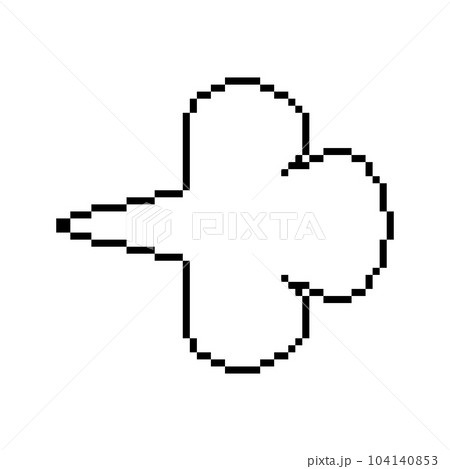 空気のエフェクトのピクセルイラストレーション 空気のエフェクトのピクセルイラストレーション 104140853