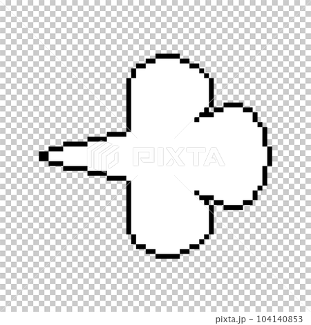 空気のエフェクトのピクセルイラストレーション 空気のエフェクトのピクセルイラストレーション 104140853