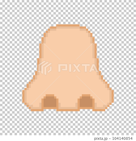 鼻のピクセルイラストレーション 鼻のピクセルイラストレーション 104140854