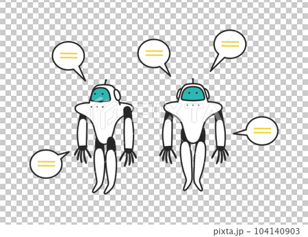 生成的AI或人形站立姿勢集合插畫素材 生成的AI或人形站立姿勢集合插畫素材 104140903