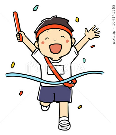 運動会のアンカーゴール 104141368