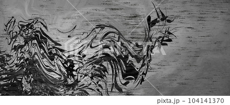 抽象的 水墨画のイラスト素材 [104141370] - PIXTA