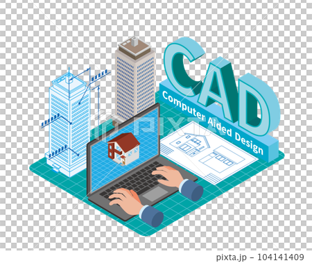 Architectural CAD design image illustration 104141409
