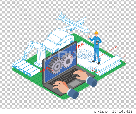 Image illustration of machine CAD design Image illustration of machine CAD design 104141412