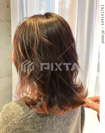 大人の白髪染インナーピンクベージュ！ 104141761