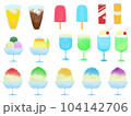 夏に食べたい冷たい物あつめ 104142706
