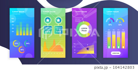 Social media stories design templates whith infographic elements data visualization. Can be used for social media background, banner, greeting card, poster and advertising, marketing, info graphics. Social media stories design templates whith infographic elements data visualization. Can be used for social media background, banner, greeting card, poster and advertising, marketing, info graphics. 104142803