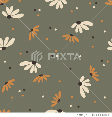 Floral seamless pattern. Vector design for paper, cover, fabric interior decor Floral seamless pattern. Vector design for paper, cover, fabric interior decor 104143801