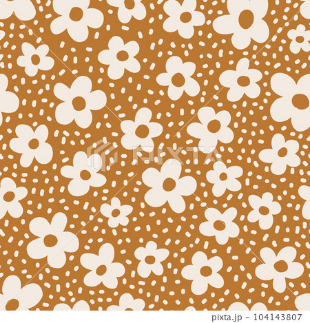 Floral seamless pattern. Vector design for paper, cover, fabric interior decor Floral seamless pattern. Vector design for paper, cover, fabric interior decor 104143807