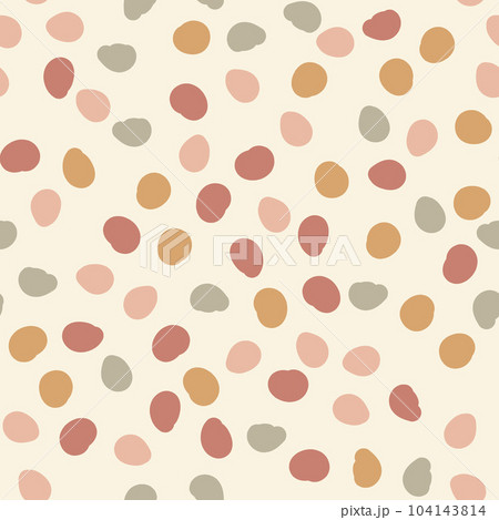 Contemporary polka dot shapes seamless pattern in vector Contemporary polka dot shapes seamless pattern in vector 104143814