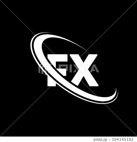 FX logo. F X design. White FX letter. FX/F X - Stock Illustration  [104145182] - PIXTA