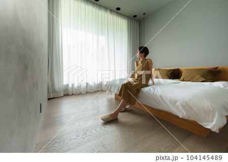 シンプルモダンな寝室 シンプルモダンな寝室 104145489