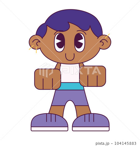 Isolated cute lgbt chibi character trying to holding something Vector Isolated cute lgbt chibi character trying to holding something Vector 104145883