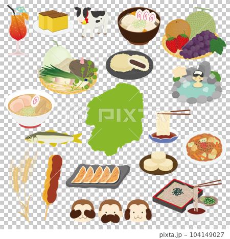 栃木縣特產插圖集 104149027