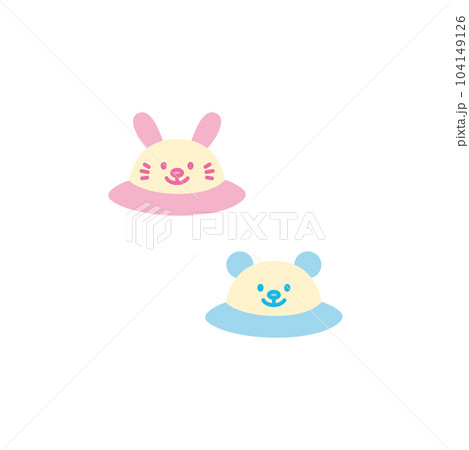 赤ちゃん ベビー アイコン 帽子 パステル 赤ちゃん ベビー アイコン 帽子 パステル 104149126