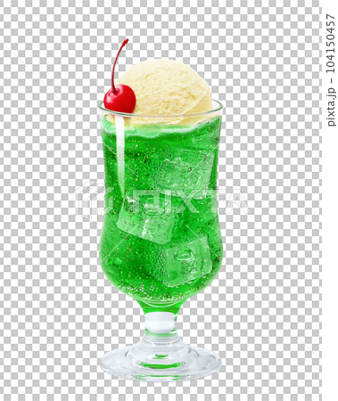 クリームソーダのイラスト リアル クリームソーダのイラスト リアル 104150457