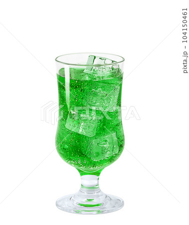 メロンソーダのイラスト リアル 104150461