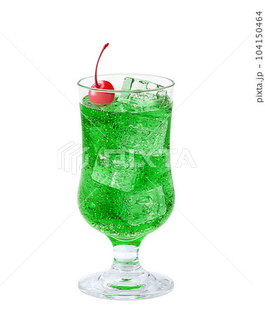 メロンソーダ イラスト リアル 104150464