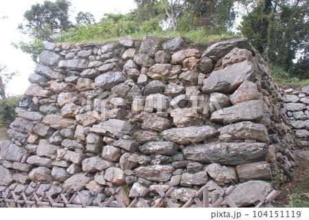 浜松城築城の頃の面影を残す貴重な石垣(浜松市中区) 104151119