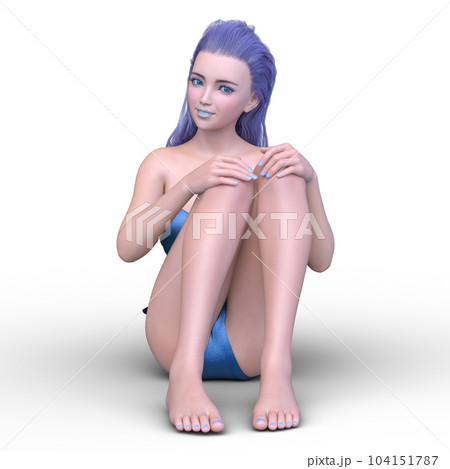 ビキニ姿の女性 104151787