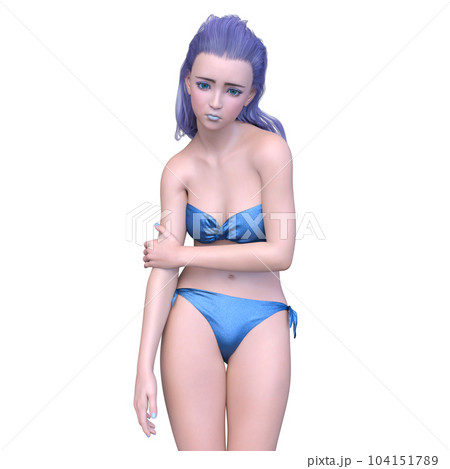 ビキニ姿の女性 104151789