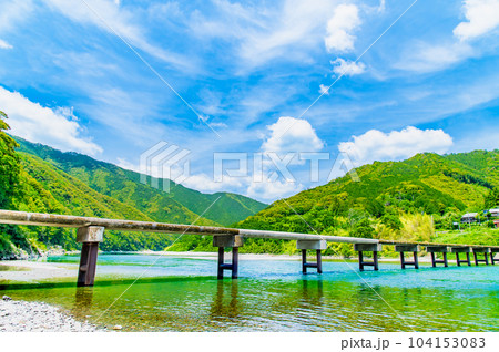 高知 四万十川 ~岩間沈下橋~ 高知 四万十川 ~岩間沈下橋~ 104153083