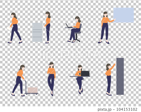 Woman working in the office 104153102