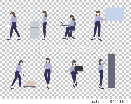 Woman working in the office 104153103