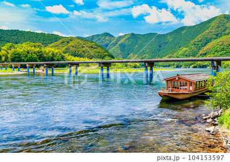高知 四万十川 ~佐田沈下橋~ 高知 四万十川 ~佐田沈下橋~ 104153597