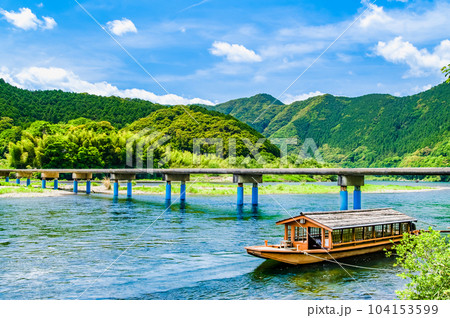 高知 四万十川 ~佐田沈下橋~ 高知 四万十川 ~佐田沈下橋~ 104153599